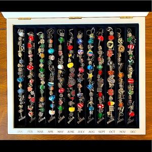 WOMENS MONTHLY THEMED CHARM BRACELETS From THE BRADFORD EXCHANGE, BARELY WORN